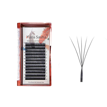MARIA Narrow 3D W/4D W/5D W Shape Automatic Flowering Eyelash Extensions Premade Fans Narrow Natural Soft Lashes Full Dense