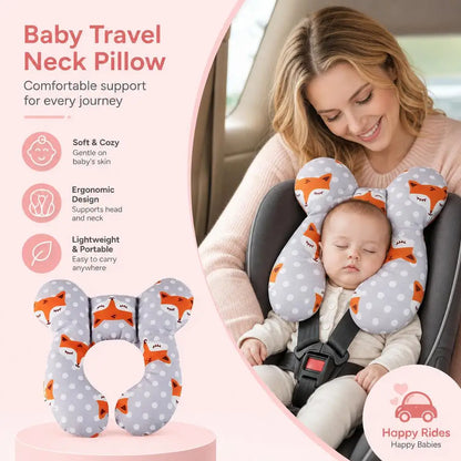 Protective Travel Car Seat Head And Neck Pillow Soft Neck Support Pillow Children U Shape Headrest Head Protection Cushion