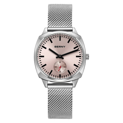 BERNY Quartz Pillow Ladies Watch Luxury Women's  Watch Comfort Fabric Watch for Women Casual Versatile Elegant Ladies Watches