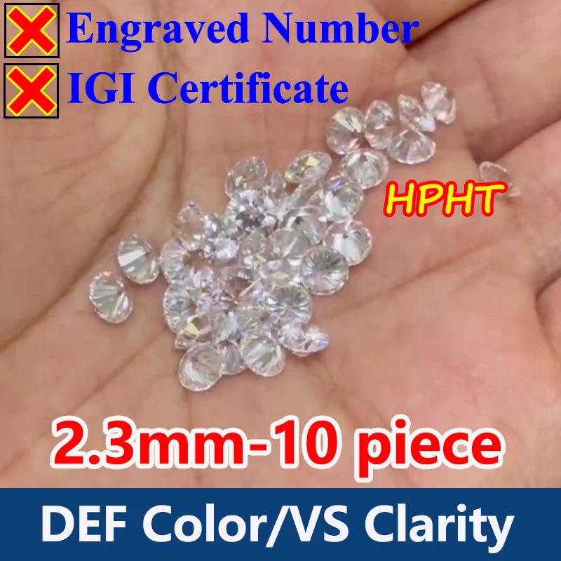 GH Color Oval HPHT Lab Grown Diamond No IGI Certificate 3EX DEF Color VS Clarity Pear CVD Lab Grown Diamond Gems