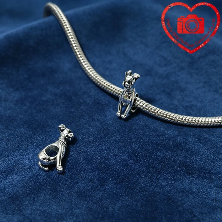 New Original Charms DIY Women Jewelry Gifts Fox Rabbit Chicken Pig Pet Dog Elephant Beads Fit 925 Silver Bracelets Accessories