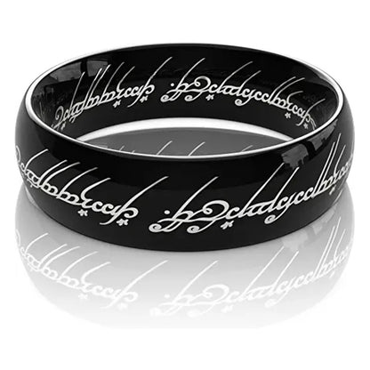 6MM Stainless Steel Laser Engraving Exquisite Couples Wedding Rings, Men And Women Fashion Movie Jewelry Gifts Wholesale