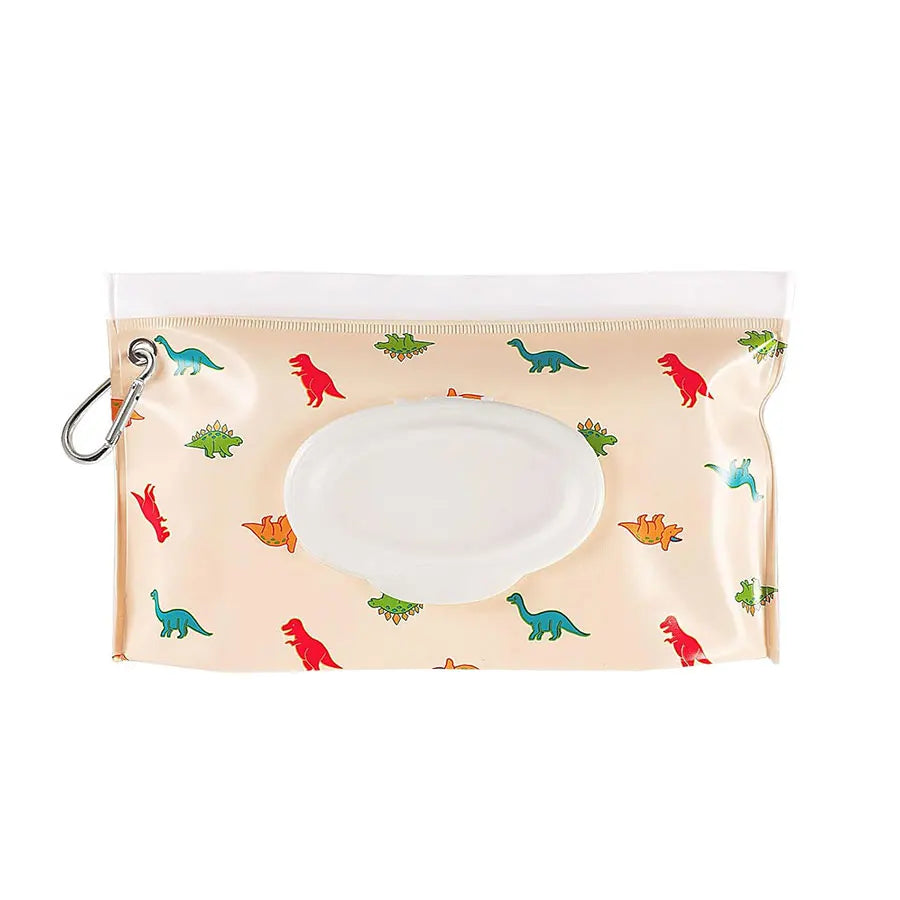 1pcs Wet Wipe Bag EVA Reusable Cosmetic Pouch Stroller Accessories Portable Wipes Holder Case Flip Cover Snap-Strap Tissue Bag