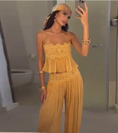 Women's Lace-Detail Outfit Options