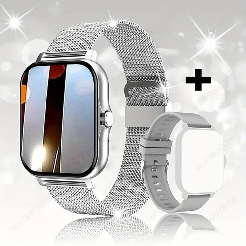 Latest Upgraded Fashion Design Smart Watch 1.83-inch Full-Screen Sports Smartwatch for Men and Women, Wireless Calling New Ht30