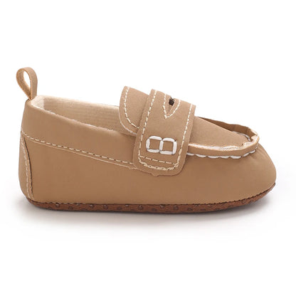 Solid Color Baby Casual Soft Soled Walking Shoes Suitable For 0-1 Year Old Infants And Toddlers Bean Shoes And Forefoot Shoes