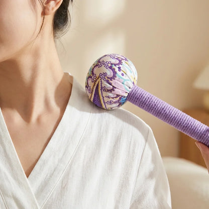 Handheld Moxa Massage Hammer, Eco-friendly Wormwood Massage Stick, Durable Anti-slip Grip Massager for Muscle Soreness Relief Da