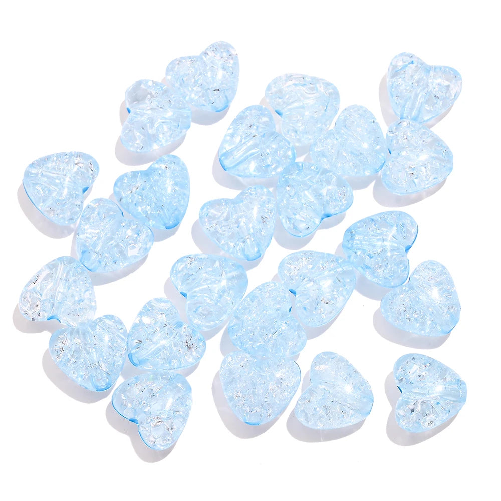 50pcs 11mm Clear Acrylic Burst Beads Candy Color Star Spacer Beads DIY Handmade Beaded For Jewelry Findings Bracelet Accessories