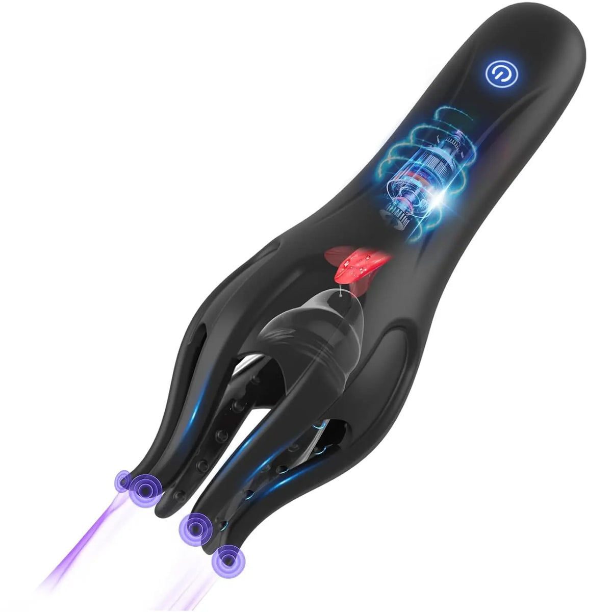 Glans Trainer for Men Powerful Vibrating Penis G Spot Masturbator Soft Fingertip Prolong Endurance Massage Vibrator Erotic Toys