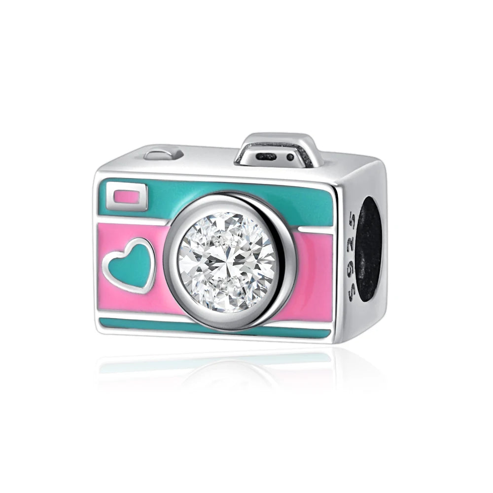 2025 New Hot Selling Colorful Love Puzzle Charm Bead Jewelry 925 Silver Original Women's Bracelet DIY Jewelry Gift