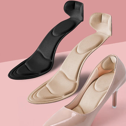 Memory Foam Insoles Women High-heel Shoes Insoles Anti-slip Insole Comfort Breathable Heel Protection