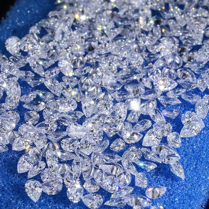 GH Color Oval HPHT Lab Grown Diamond No IGI Certificate 3EX DEF Color VS Clarity Pear CVD Lab Grown Diamond Gems