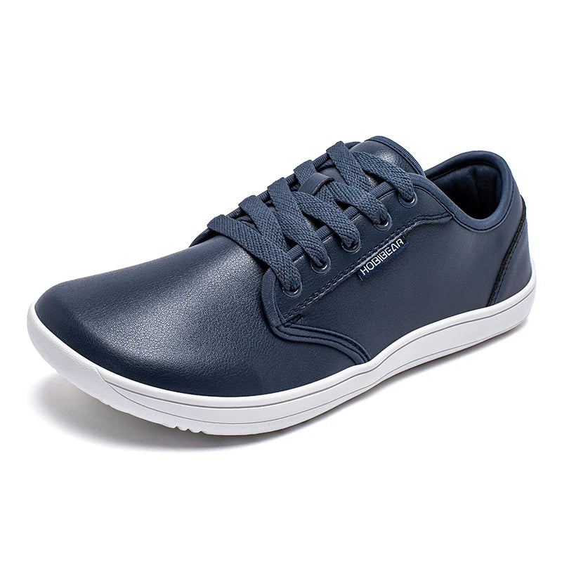 HOBIBEAR Unisex Wide Barefoot Shoes Women Men Zero Drop Minimalist Sneakers Artificial Leather Trail Walking Shoes