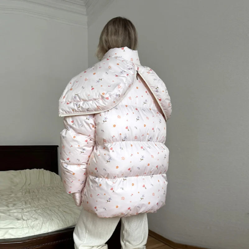 Women's Hooded Zip-Front Padded Jacket