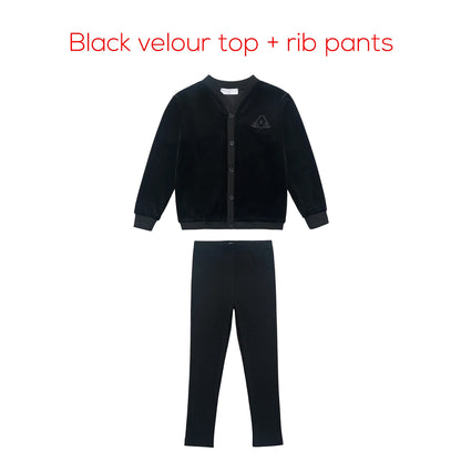 AS AW26 Velour Robe Collection Girls Floral Printing Dress Patchwork Maxi Dress Baby Romper Family Matching Boys Clothing Set