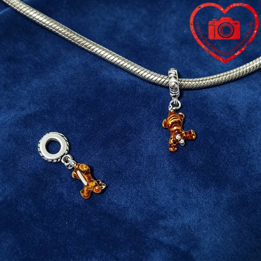 New Original Charms DIY Women Jewelry Gifts Fox Rabbit Chicken Pig Pet Dog Elephant Beads Fit 925 Silver Bracelets Accessories