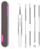 6Pcs Ultra-Precise Pimple Tweezers Set - Pro Acne and Blackhead Removal Tool -for Effective Face Care and Skin Purification