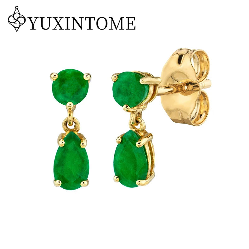 925 Sterling Silver Ear needles Crystal Zircon Small studs Earrings for Women gold-plated round Piercing Earrings New in 2022
