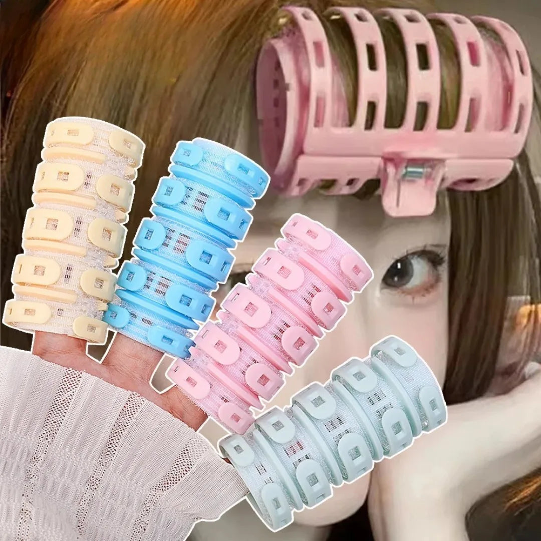 1/4PCS Air Bangs Rollers Curlers For Women Girls Fluffy Hair Clip Curl Wave Former Perm Rods Hair Root Roller Hair Styling Tools