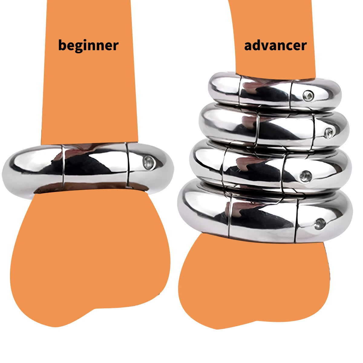 FRRK Weight Scrotal Ring Stainless Steel Ball Stretcher Metal Lock Ring Male Bondage Adult Intimate Personal Restraint Wear Toy