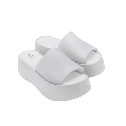Mini Melissa Sandal Summe Women Slippers Wedges Platform Beach Flip Flops Trend High Heels Ladies Shoes Pumps Thick Slides Mujer