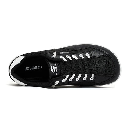 HOBIBEAR Wide-Toe-Box Barefoot Shoes Womens Mens Zero Drop Slip On Sneakers Minimalist Walking Shoes