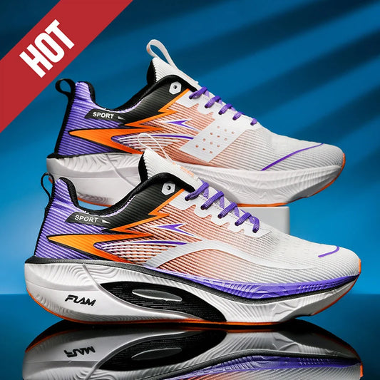 Running Shoes Carbon Board Speciality Marathon Men Sports Breathable Lightweight Women's Comfortable Athletic Nonskid Sneakers