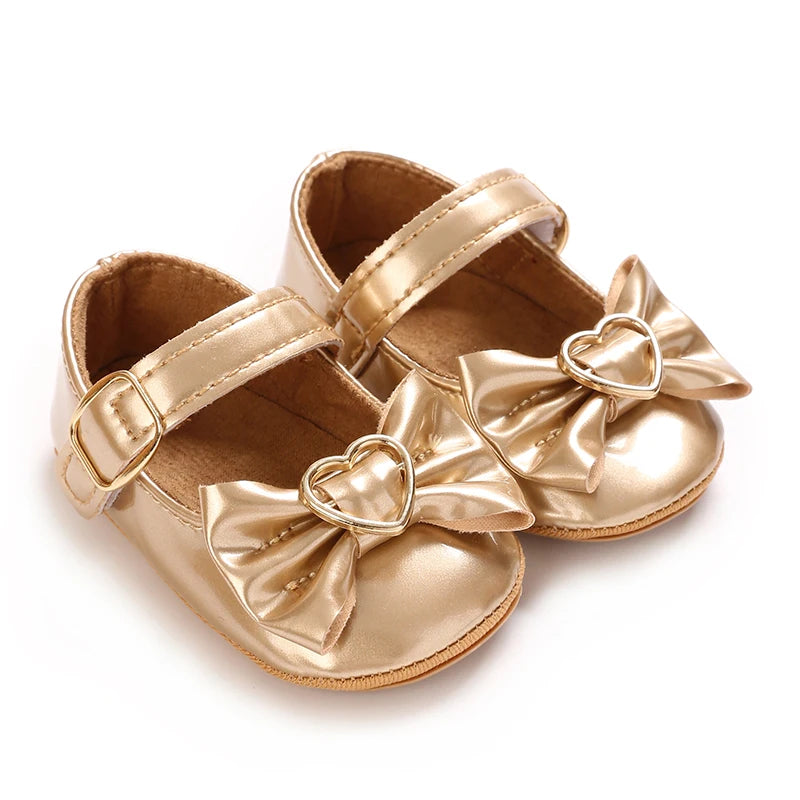 Infant Pre-Walker Shoes 0-1Year Baby Girls Princess Sandals Bowknot Soft Sole Elegant Formal Walking Shoes