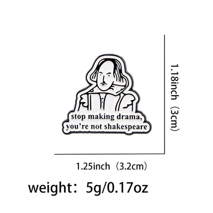 Funny Quotations plz use it Enamel Pin Flower Badges Lapel Pins for Clothes Backpacks Raccon Brooch Jewelry Gifts for Friends