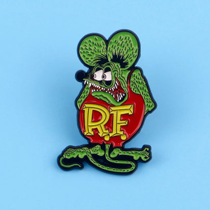 Cartoon Mouse Brooches For Women Funny Animal Enamel Pin Metal Badge Jewelry Clothing Backpack Accessories Friends Gift