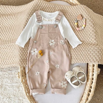 Newborn Baby Rompers Fashion Embroidery Sleeveless Knitting Infant Kids Boys Girls Strap Jumpsuits Clothes Summer Toddler Wear