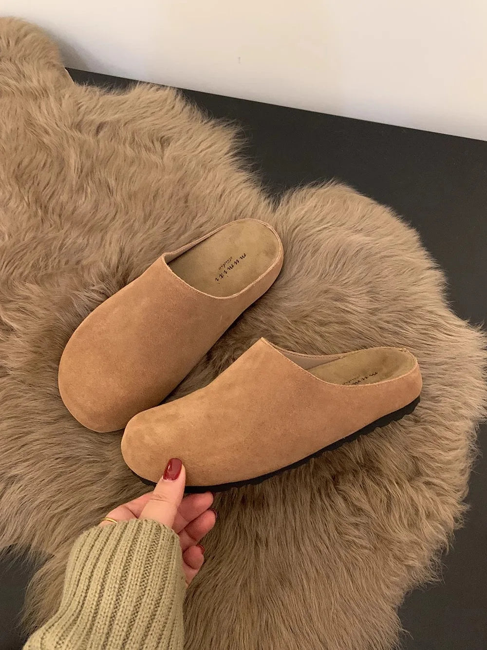 Women's Round-Toe Flat Mules
