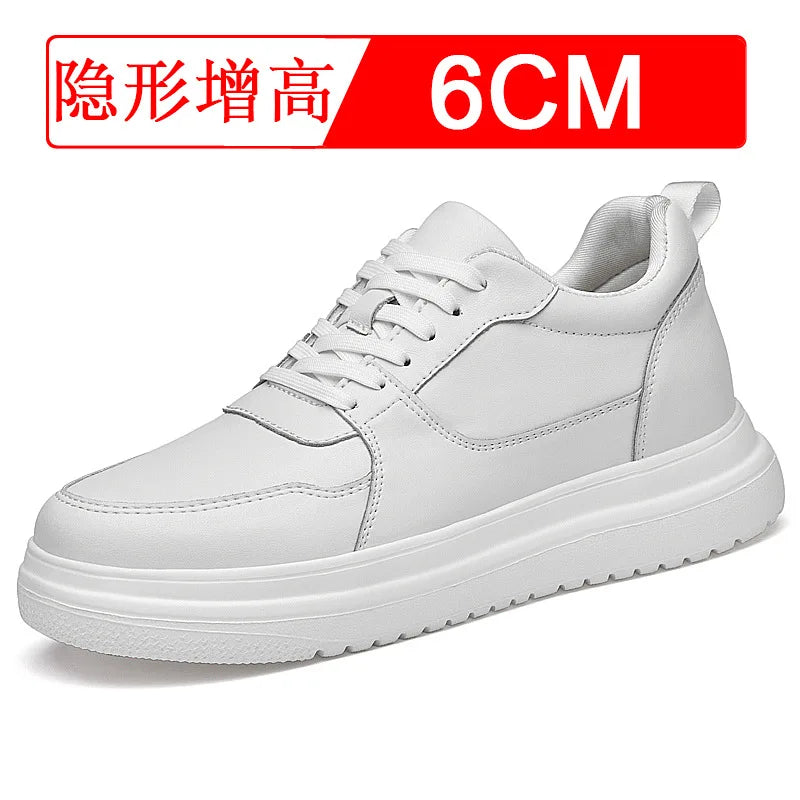 Men Elevator Height Increase Shoes Sneakers Shoes for Men 10cm Sports Casual Invisible Inner Heightening 8cm White Shoes