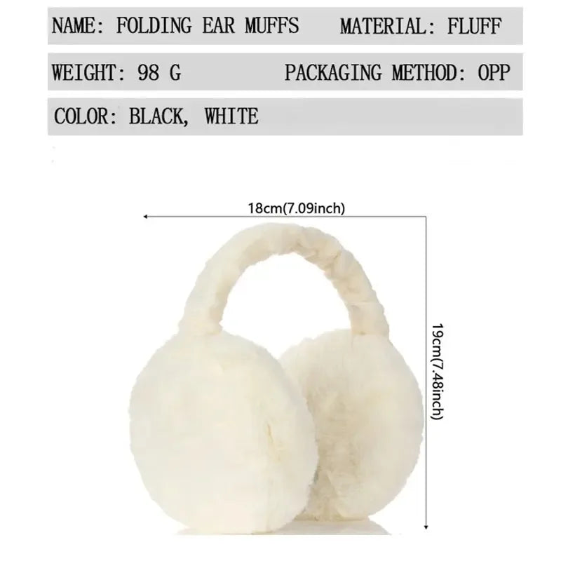 1/4/5pcs Soft Plush Ear Warmer Winter Warm for Women Men Fashion Solid Color Earflap Outdoor Cold Protection EarMuffs Ear Cover