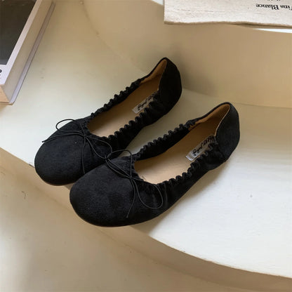 Bailamos Women Flat Heel Shoes Female Flats casual Ballet Dancing Shoes Foldable Sole Boat Shoes Summer Slip On Slipper Mules Sl
