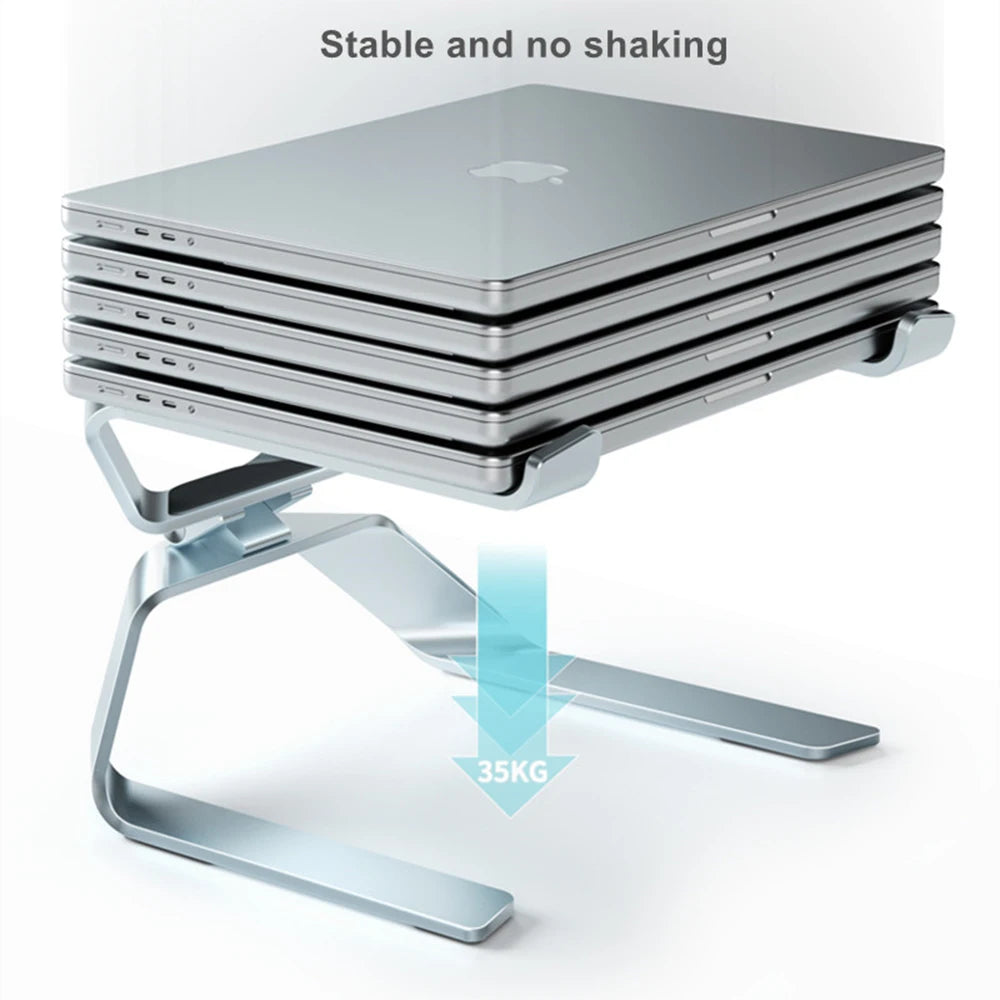 Laptop Stand Adjustable Notebook Tablet Aluminum Alloy Stand Up to 17.3 Inch Laptop Fold Holder Cooling Bracket Portable Support