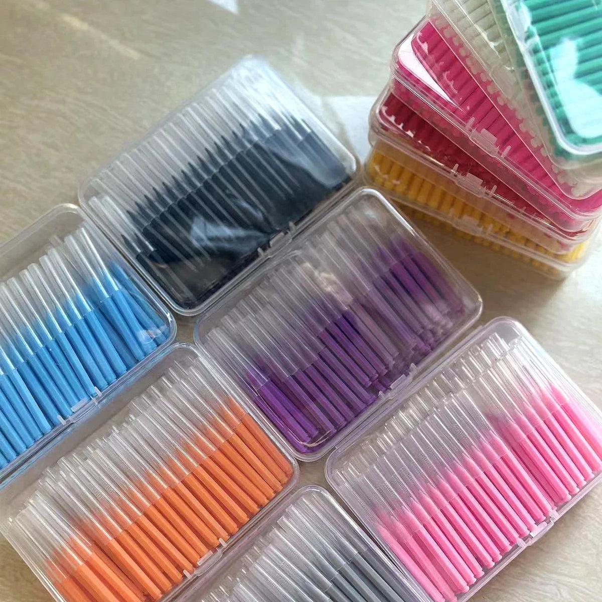 100 Pcsbox Interdental Brushes Health Care Tooth Escova Interdental Cleaners Orthodontic Dental Teeth Brush Oral Hygiene Tool