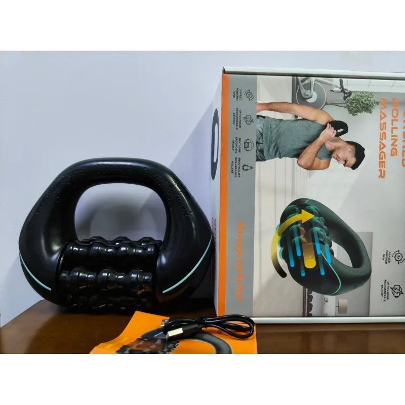 Electric Rolling Percussive Massager Whole Body and Muscle Relief Electric Massage Tool Portable Massager Handheld Massager
