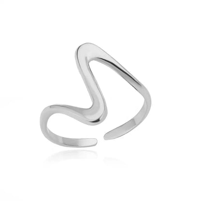 Stainless Steel Rings for Women Waterproof Open Gold Color Ring Wedding Couple Band Jewelry Gifts Free Shipping Items anillos