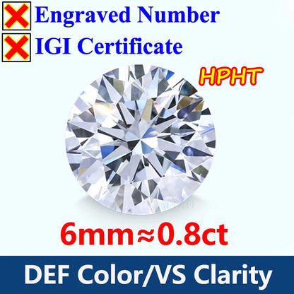 GH Color Oval HPHT Lab Grown Diamond No IGI Certificate 3EX DEF Color VS Clarity Pear CVD Lab Grown Diamond Gems