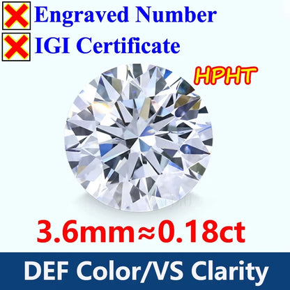 GH Color Oval HPHT Lab Grown Diamond No IGI Certificate 3EX DEF Color VS Clarity Pear CVD Lab Grown Diamond Gems