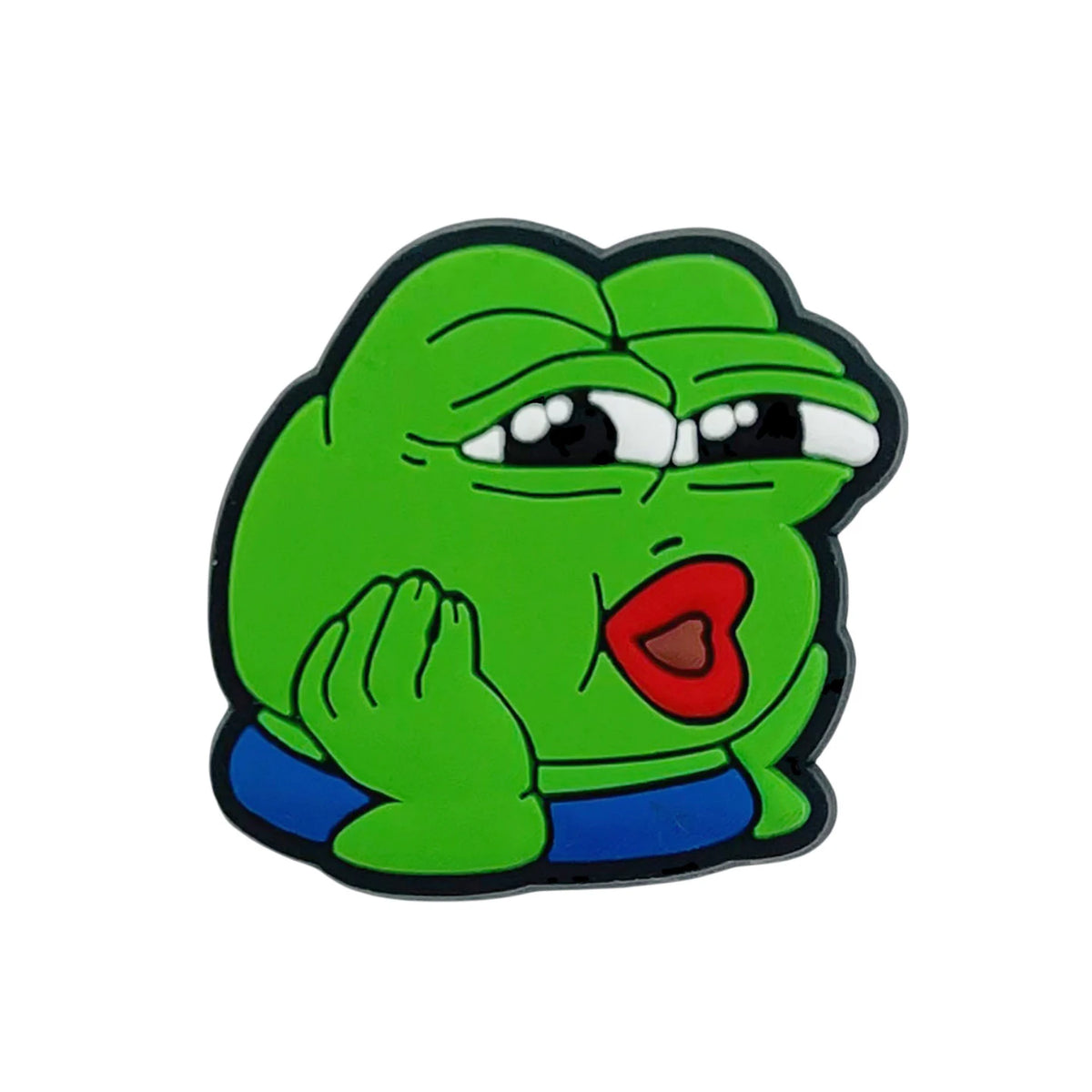 New Arrivals 1Pcs Sad Frog Shoe Charms for Crocs Accessories Decoration Shoe Pin Bracelet Wristband Adult Party Gifts