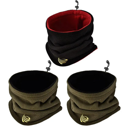 1/3Pcs Fashionable Winter Warm Wool Collar, Leather Ski Tube Scarf, Ski Board Face, Outdoor Bicycle, Cold Resistant Collar