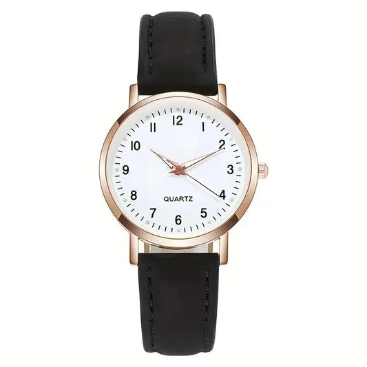 1pc stylish quartz watch with different colored straps, suitable for daily