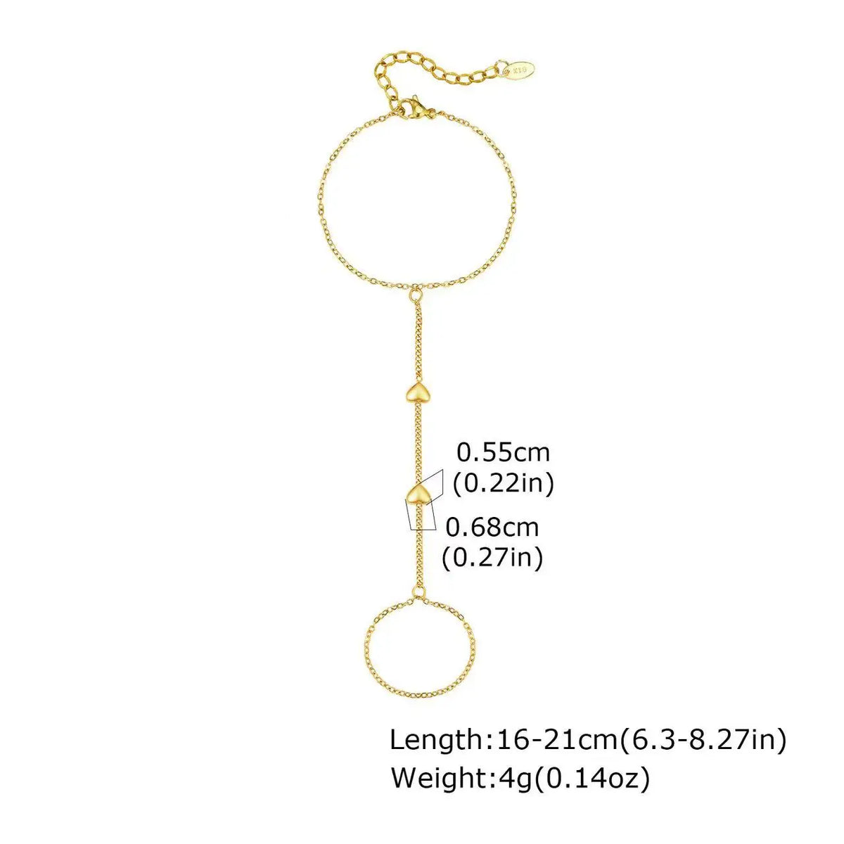 Stainless Steel Round Pendant Chain Bracelet jewelry