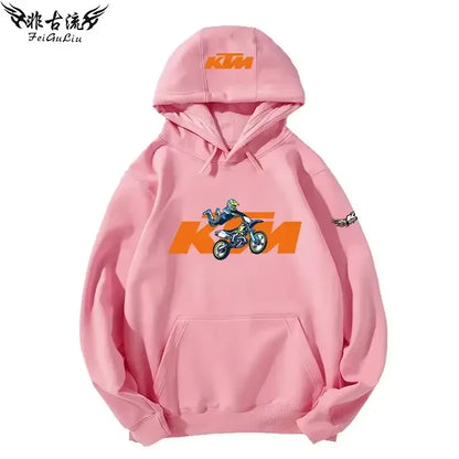 KTM Tout-terrain Pour Motos Lourdes Veste Pour Passionnés De Moto Sweat À Capuche Pour Hommes