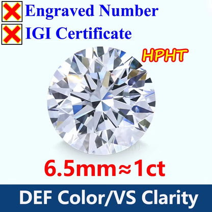 GH Color Oval HPHT Lab Grown Diamond No IGI Certificate 3EX DEF Color VS Clarity Pear CVD Lab Grown Diamond Gems
