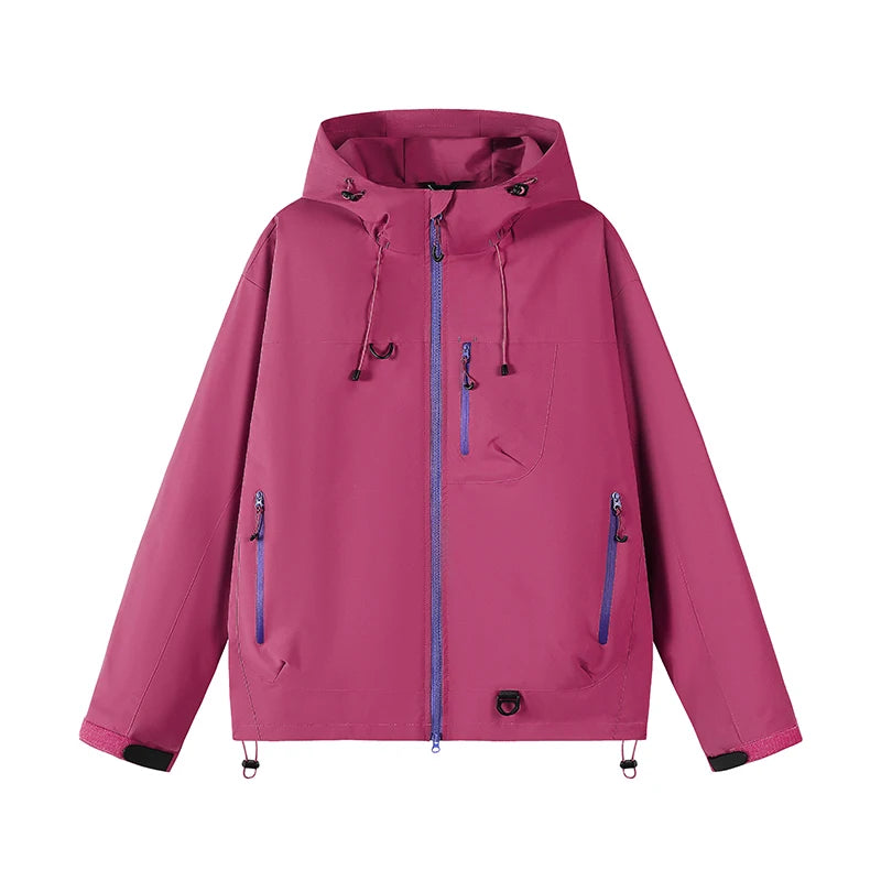 Unisex Hiking Jacket Waterproof Autumn Windbreaker Ourdoor Hooded Coats Women New Jacket Men Fishing Camping Climbing Coats