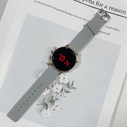 Simple Round LED Watch Fashion Digital Watches for Woman Casual Sport Men's Electronic Wristwatch Clock reloj digital mujer