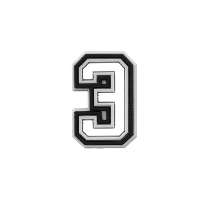 1 PCS Letter Charms for Clog Sandals Shoe Decoration 0-9# Number Alphabet ABC-Z Characters DIY Shoes Pins for Boy Girl Men Women